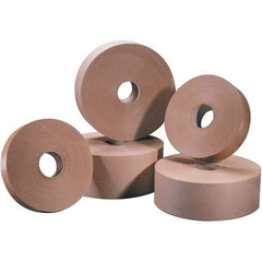 Tape Logic - 3" x 200 Yd Kraft Water Activated Adhesive Packaging Tape - Paper Backing, 5 mil Thick - Benchmark Tooling