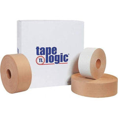 Tape Logic - 3" x 200 Yd Kraft Water Activated Adhesive Packaging Tape - Paper Backing, 5 mil Thick - Benchmark Tooling