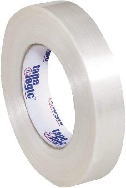 Tape Logic - 1" x 60 Yd Clear Hot Melt Adhesive Strapping Tape - Polypropylene Film Backing, 5.9 mil Thick, 320 Lb Tensile Strength - Benchmark Tooling