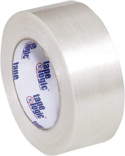 Tape Logic - 2" x 60 Yd Clear Hot Melt Adhesive Strapping Tape - Polypropylene Film Backing, 5.1 mil Thick, 275 Lb Tensile Strength - Benchmark Tooling