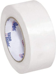 Tape Logic - 2" x 60 Yd Clear Hot Melt Adhesive Strapping Tape - Polypropylene Film Backing, 4.3 mil Thick, 156 Lb Tensile Strength - Benchmark Tooling