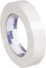 Tape Logic - 1" x 60 Yd Clear Hot Melt Adhesive Strapping Tape - Polypropylene Film Backing, 4.3 mil Thick, 156 Lb Tensile Strength - Benchmark Tooling