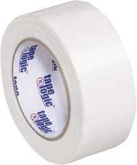 Tape Logic - 2" x 60 Yd Clear Hot Melt Adhesive Strapping Tape - Polypropylene Film Backing, 3.9 mil Thick, 100 Lb Tensile Strength - Benchmark Tooling