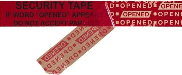 Tape Logic - 2,160" Long, Red Security Tape - For Multi-Use - Benchmark Tooling