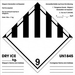 Tape Logic - 6" Long, Black/White Paper D.O.T. Labels - For Multi-Use - Benchmark Tooling