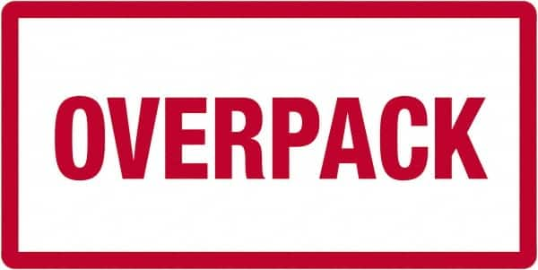 Tape Logic - 6" Long, Red/White Paper D.O.T. Labels - For Multi-Use - Benchmark Tooling