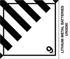 Tape Logic - 4-3/4" Long, Black/White Paper D.O.T. Labels - For Multi-Use - Benchmark Tooling