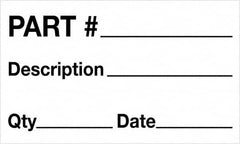 Tape Logic - 5" Long, Black/White Paper Shipping Label - For Multi-Use - Benchmark Tooling