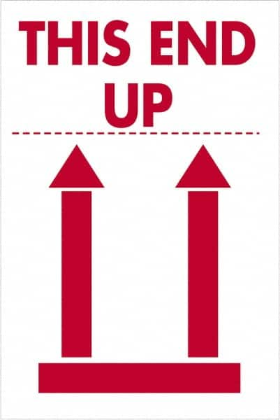 Tape Logic - 3" Long, Red/White Paper Shipping Label - For Multi-Use - Benchmark Tooling