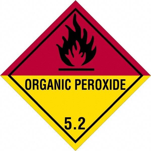 Tape Logic - 4" Long, Yellow/Red/Black/Gray Paper D.O.T. Labels - For Multi-Use - Benchmark Tooling