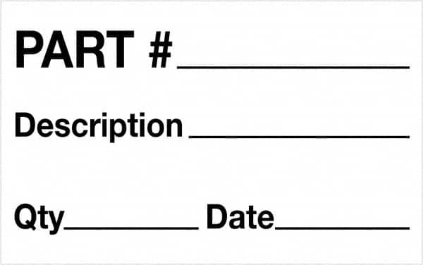 Tape Logic - 2" Long, Black/White Paper Shipping Label - For Multi-Use - Benchmark Tooling