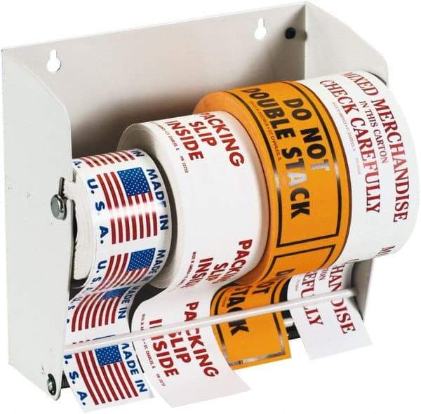 Tape Logic - 8-1/2" Long, White Metal Label Dispensers - For Multi-Use - Benchmark Tooling