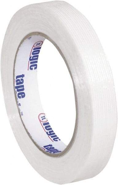 Tape Logic - 3/4" x 60 Yd Clear Hot Melt Adhesive Strapping Tape - Polypropylene Film Backing, 4.3 mil Thick, 156 Lb Tensile Strength - Benchmark Tooling