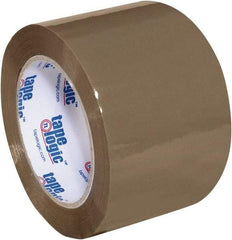 Tape Logic - 3" x 110 Yd Tan Acrylic Adhesive Packaging Tape - Polypropylene Film Backing, 2 mil Thick, 20 Lb Tensile Strength - Benchmark Tooling