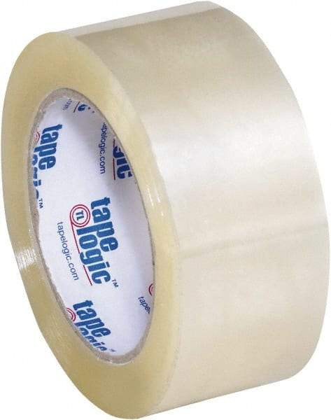 Tape Logic - 2" x 110 Yd Clear Acrylic Adhesive Packaging Tape - Polypropylene Film Backing, 2.2 mil Thick, 21.4 Lb Tensile Strength - Benchmark Tooling