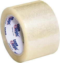 Tape Logic - 3" x 55 Yd Clear Acrylic Adhesive Packaging Tape - Polypropylene Film Backing, 3.5 mil Thick, 33.7 Lb Tensile Strength - Benchmark Tooling