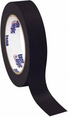 Tape Logic - 1" Wide x 60 Yd Long Black Crepe Paper Masking Tape - 4.9 mil Thick - Benchmark Tooling