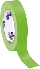 Tape Logic - 1" Wide x 60 Yd Long Green Crepe Paper Masking Tape - 4.9 mil Thick - Benchmark Tooling