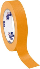 Tape Logic - 1" Wide x 60 Yd Long Orange Crepe Paper Masking Tape - 4.9 mil Thick - Benchmark Tooling