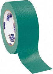 Tape Logic - 2" Wide x 60 Yd Long Green Crepe Paper Masking Tape - 4.9 mil Thick - Benchmark Tooling