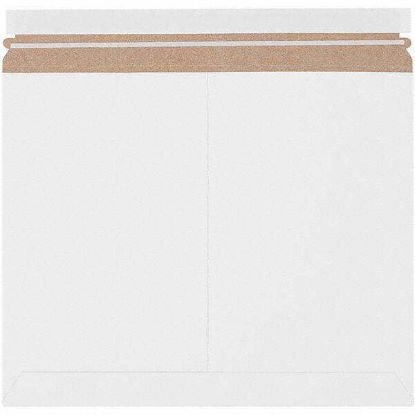 Made in USA - 11-7/8" Long x 14-7/8" Wide Peel-Off Self-Seal Flat Mailer - White - Benchmark Tooling