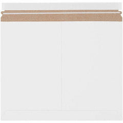 Made in USA - 11-7/8" Long x 14-7/8" Wide Peel-Off Self-Seal Flat Mailer - White - Benchmark Tooling