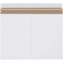 Made in USA - 9-3/4" Long x 12-1/4" Wide Peel-Off Self-Seal Flat Mailer - White - Benchmark Tooling