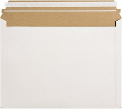 Made in USA - 9-1/2" Long x 12-1/2" Wide Peel-Off Self-Seal Flat Mailer - White - Benchmark Tooling