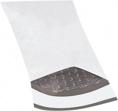 Made in USA - 8" Long x 4" Wide Peel-Off Self-Seal Padded Mailer - White - Benchmark Tooling