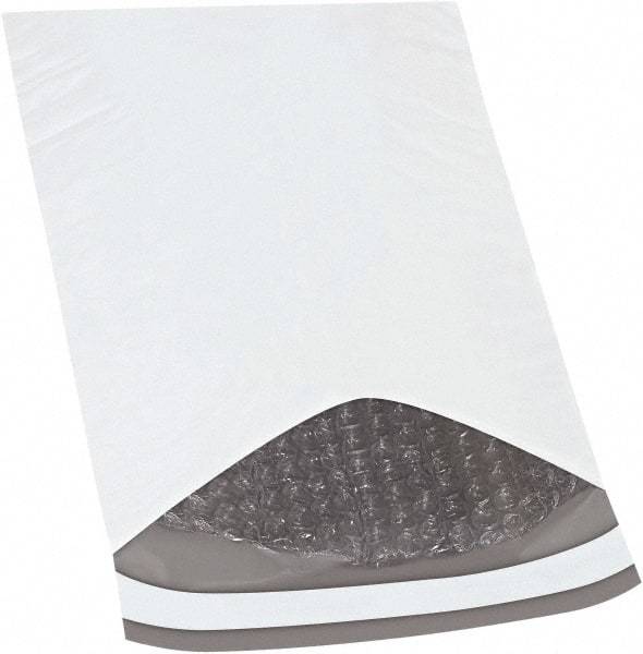 Made in USA - 12" Long x 7-1/4" Wide Peel-Off Self-Seal Padded Mailer - White - Benchmark Tooling