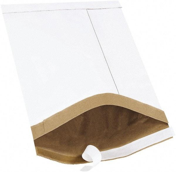 Made in USA - 14-1/2" Long x 8-1/2" Wide Peel-Off Self-Seal Padded Mailer - White - Benchmark Tooling