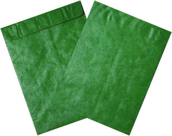 Dupont - 12" Long x 9" Wide Peel-Off Self-Seal Tyvek Flat Catalog Envelopes - Green - Benchmark Tooling