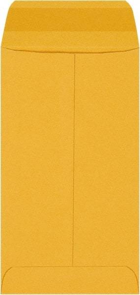 Made in USA - 6" Long x 3-3/8" Wide Gummed Flap Brown Kraft Envelope - Kraft - Benchmark Tooling