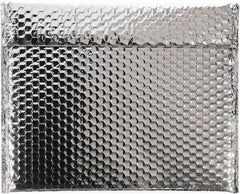 Made in USA - 11" Long x 13-3/4" Wide Peel-Off Self-Seal Bubble Mailer - Silver - Benchmark Tooling