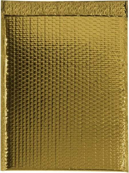 Made in USA - 17-1/2" Long x 13" Wide Peel-Off Self-Seal Bubble Mailer - Gold - Benchmark Tooling