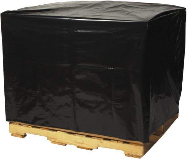 Made in USA - 49" Long x 51" Wide x 97" High Pallet Cover - Black, Case, 50 Piece - Benchmark Tooling