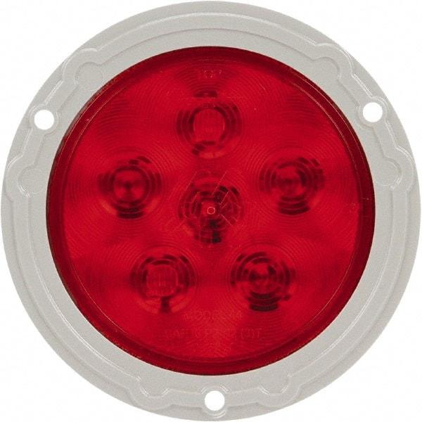 Truck-Lite - 4" Long, Red LED Stop, Turn & Tail Light - 12 Volts, Includes LED Light, Plug - Benchmark Tooling