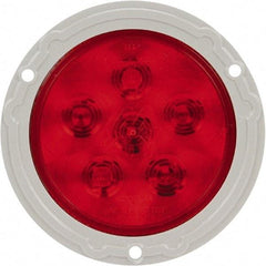 Truck-Lite - 4" Long, Red LED Stop, Turn & Tail Light - 12 Volts, Includes LED Light, Plug - Benchmark Tooling