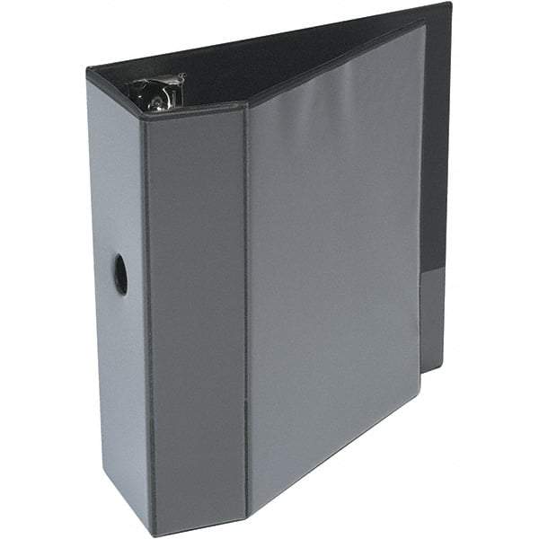 Universal One - 1,050 Sheet Capacity, 8-1/2 x 11", View Ring Binder - Polypropylene, Black - Benchmark Tooling