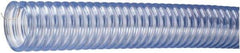 Kuriyama of America - 2-1/4" ID x 2.76" OD, 40 Max psi, 28 In. Hg, Dry Material Handling & Transfer Hose - PVC with Grounding Wire, -4 to 150°F, 4-1/2" Bend Radius, 60' Coil Length, Transparent - Benchmark Tooling