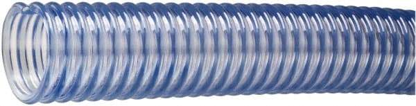 Kuriyama of America - 1-1/2" ID x 1.92" OD, 50 Max psi, 28 In. Hg, Dry Material Handling & Transfer Hose - PVC, -4 to 150°F, 3" Bend Radius, 100' Coil Length, Transparent - Benchmark Tooling