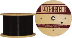 Loos & Co. - 1/16" x 3/64" Diam, Steel Wire Rope - 270 Lb Breaking Strength, 7 x 7, Vinyl Coating - Benchmark Tooling