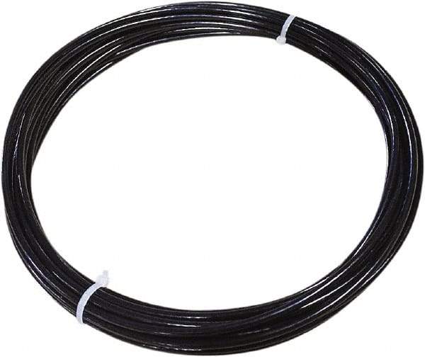 Loos & Co. - 3/16" x 1/8" Diam, Steel Wire Rope - 2,000 Lb Breaking Strength, 7 x 19, Nylon Coating - Benchmark Tooling