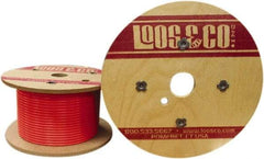 Loos & Co. - 3/16" x 1/8" Diam, Galvanized Steel Wire Rope - 1,700 Lb Breaking Strength, 7 x 7, Vinyl Coating - Benchmark Tooling