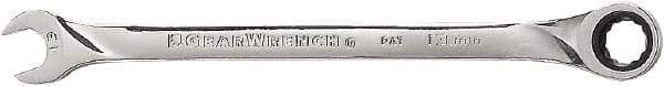 GearWrench - 13mm 12 Point Combination Wrench - 8-1/2" OAL, Steel, Full Polish Finish - Benchmark Tooling