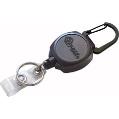 Key-Bak - Key Control; Type: Retractable Key Chain & ID Holder ; Number of Keys: 5 ; Color: Black ; Width (Inch): 3/4 - Exact Industrial Supply