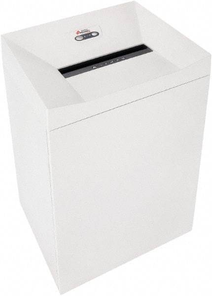 Ability One - 4mm x 37mm" Strip, 17 Sheet Cross Cut Paper Office Shredder - 13-1/2" Long x 18" Wide x 25" High, Level 4 Security, 69 Gal Wastebasket - Benchmark Tooling