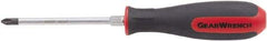 GearWrench - #2, 28-3/8" OAL, Standard Phillips Screwdriver - 24" Blade Length, Round Shank, Acetate with Rubber Grip Handle - Benchmark Tooling