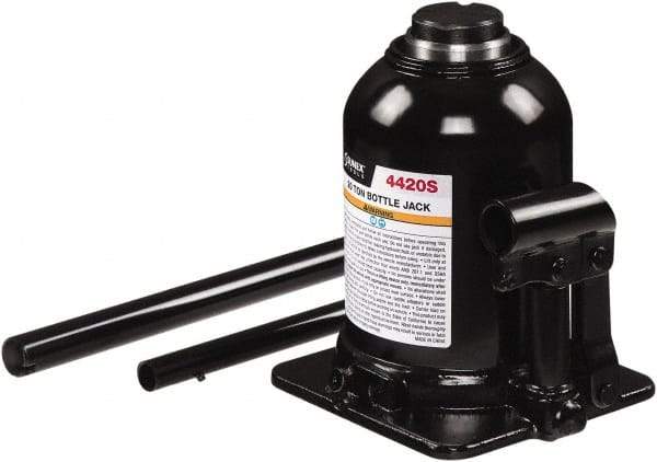 Sunex Tools - 20 Ton Capacity Bottle Jack - 7-1/2" to 13.8" High, 6.42" Long x 5.63" Wide Base - Benchmark Tooling