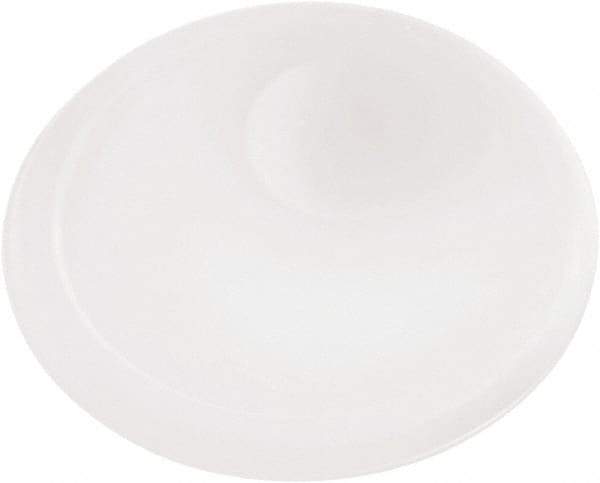 Rubbermaid - 8.8" Long x 8.8" Wide, Round Plastic Lid - Corner-Pull Tab, Use with 1980393 - Benchmark Tooling